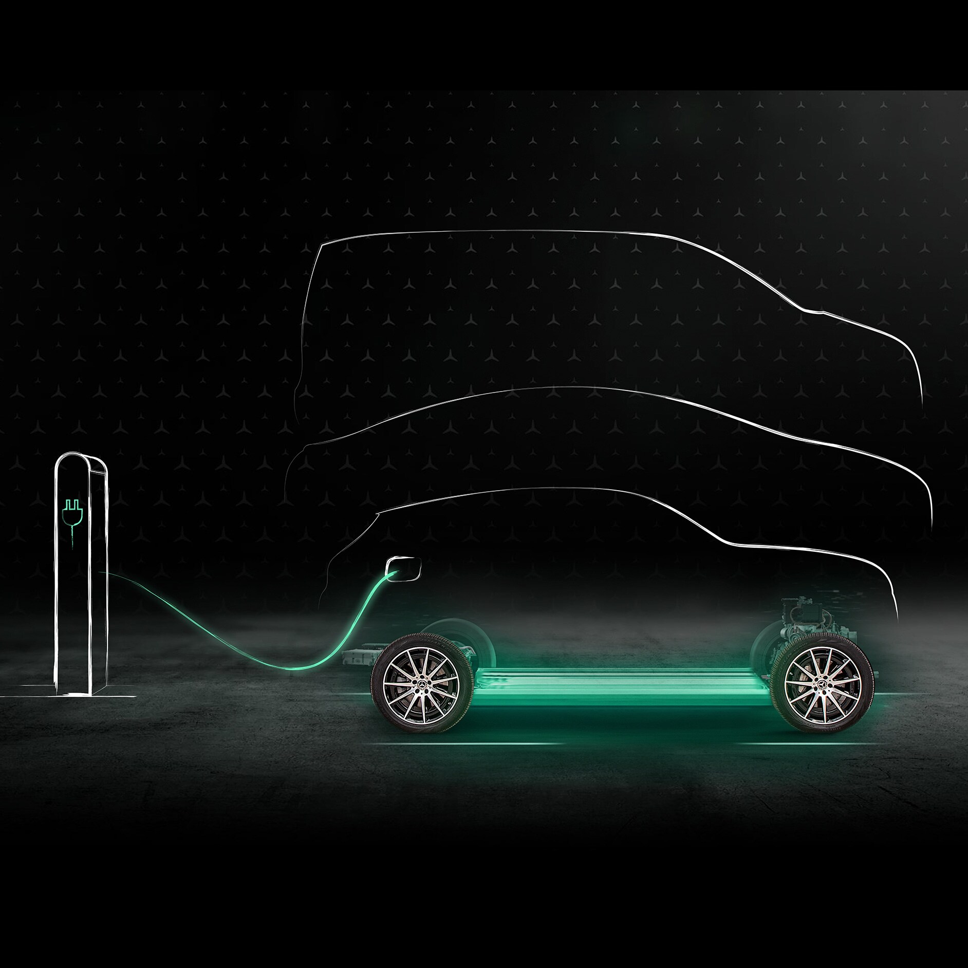 Green Charging | Charging & Services | Mercedes-EQ An animation showing the Green Charging function.